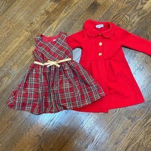 Girls Holiday Dress & Coat